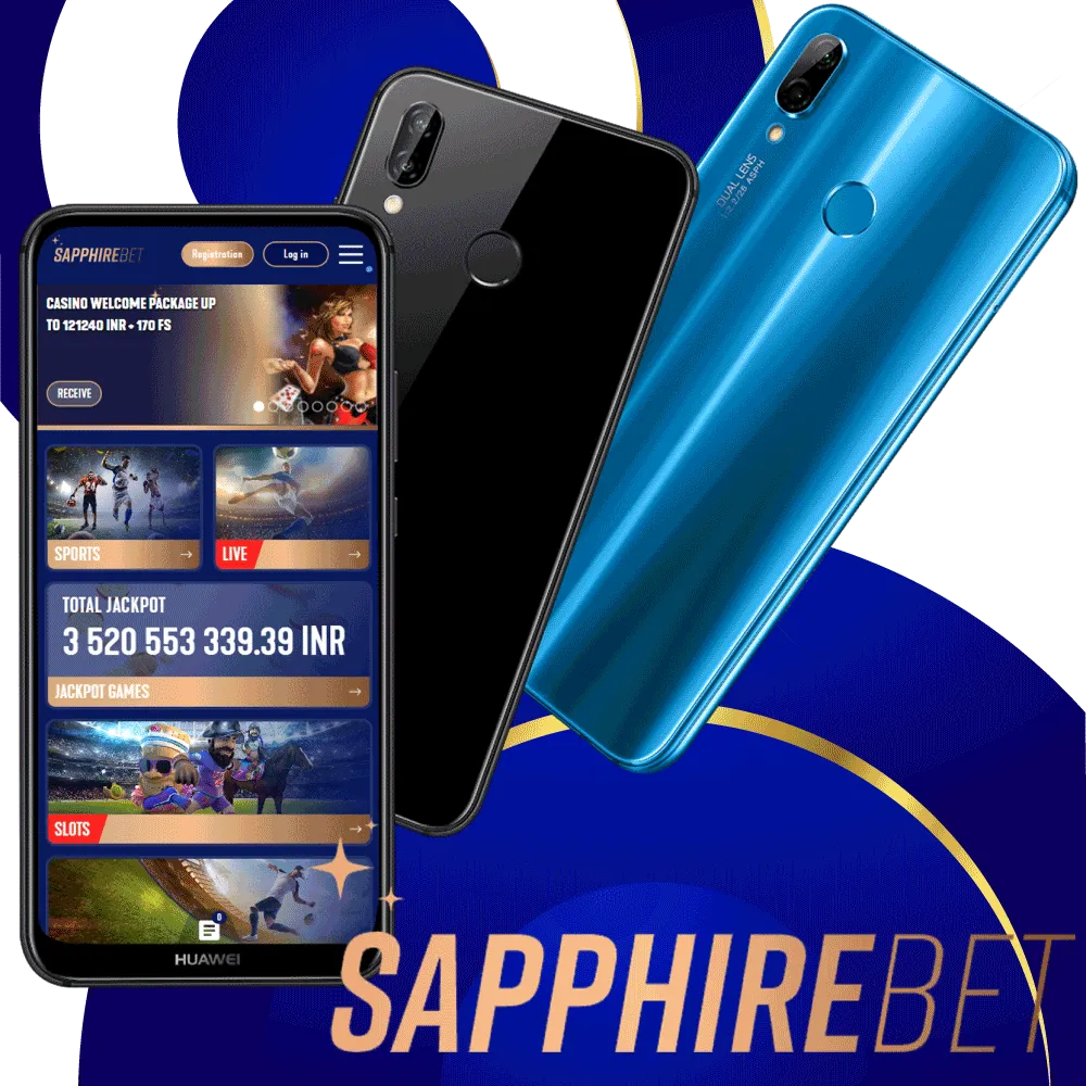 Download and install the Sapphirebet mobile app to place bets on your smartphone.