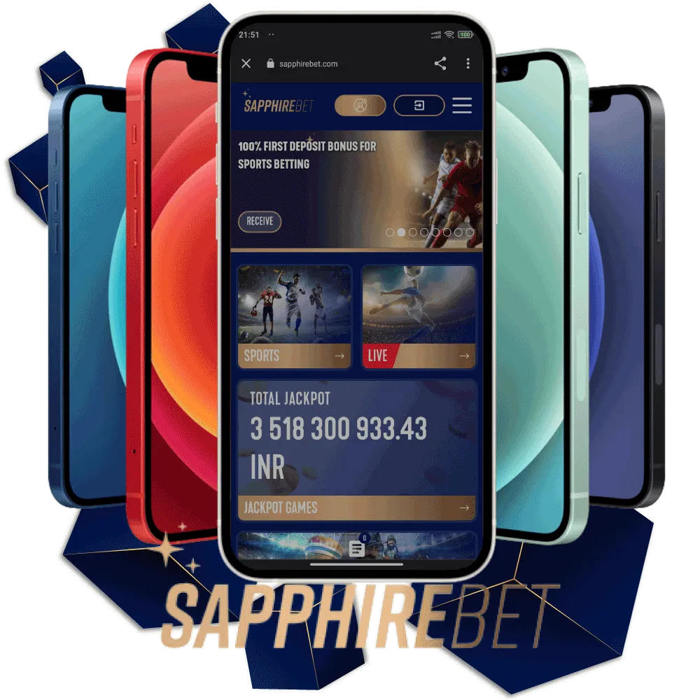You can also play Sapphirebet games in the mobile browser.