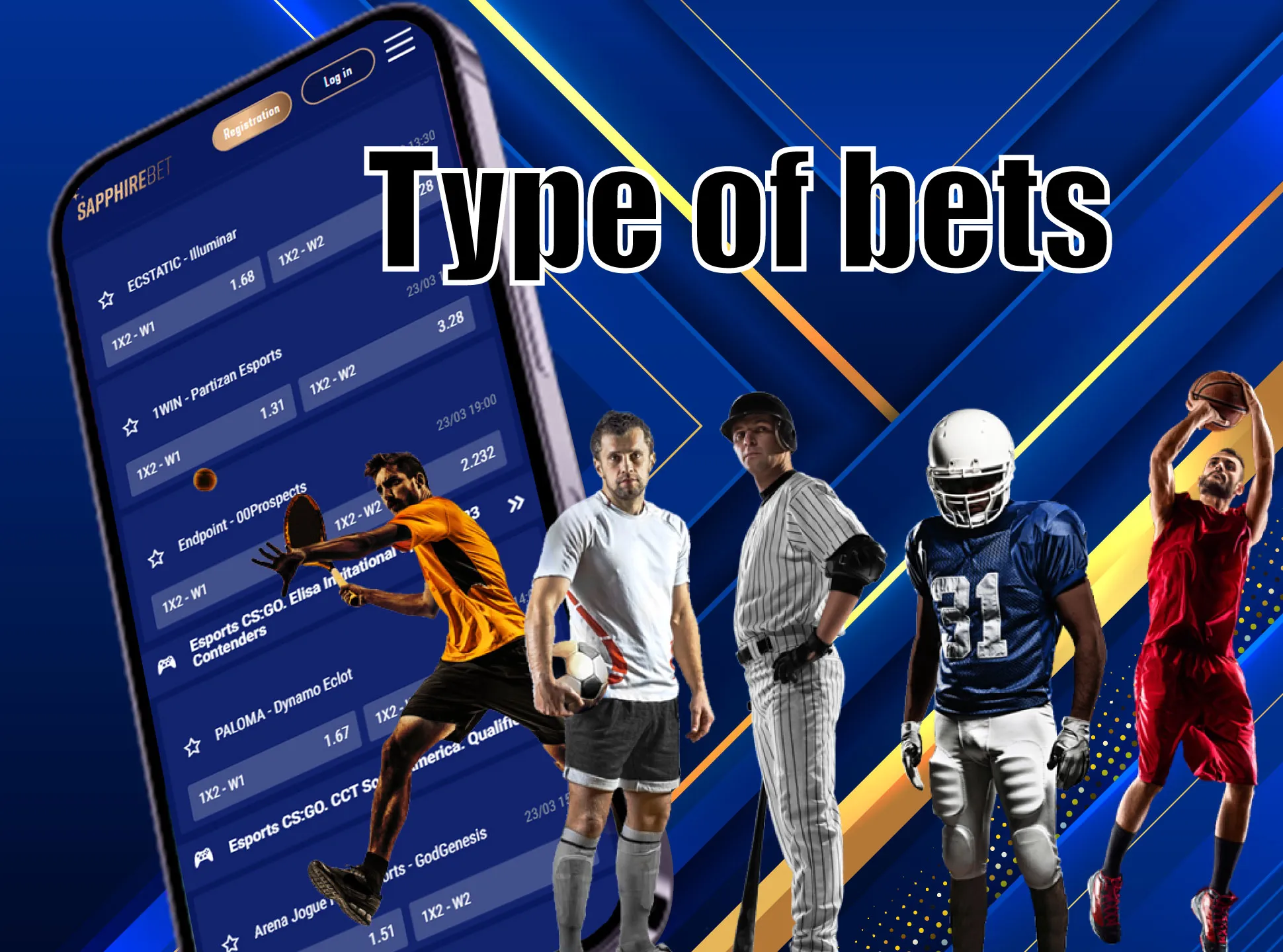 Place different types of bets ot increase your chances to win.