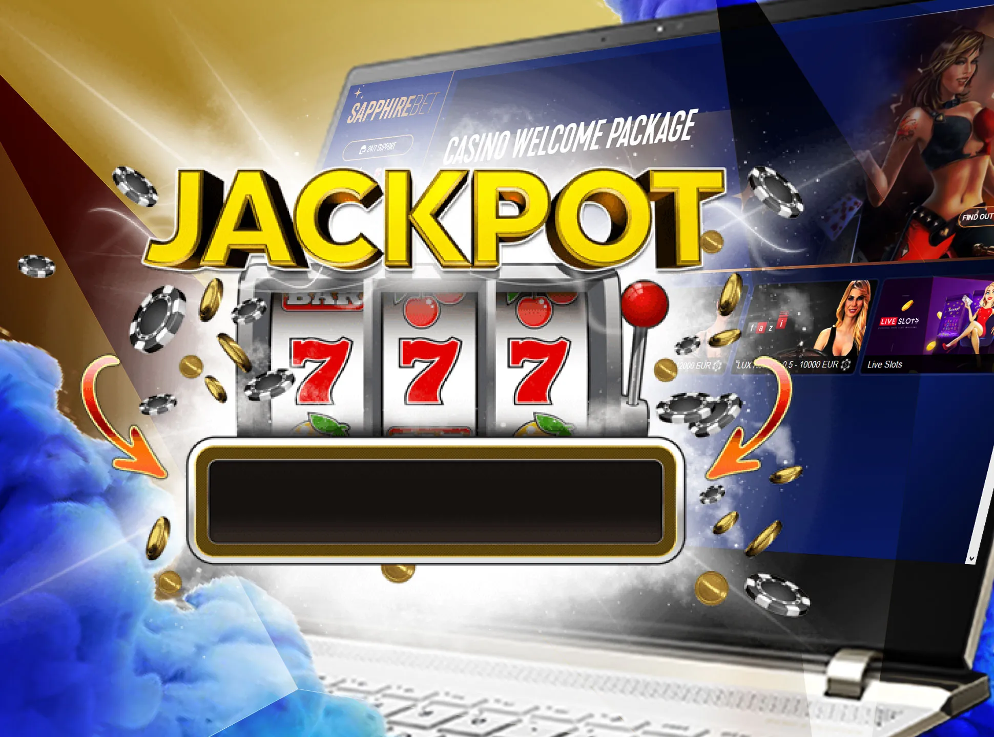 Take your chance to win a huge jackpot in the specific games.