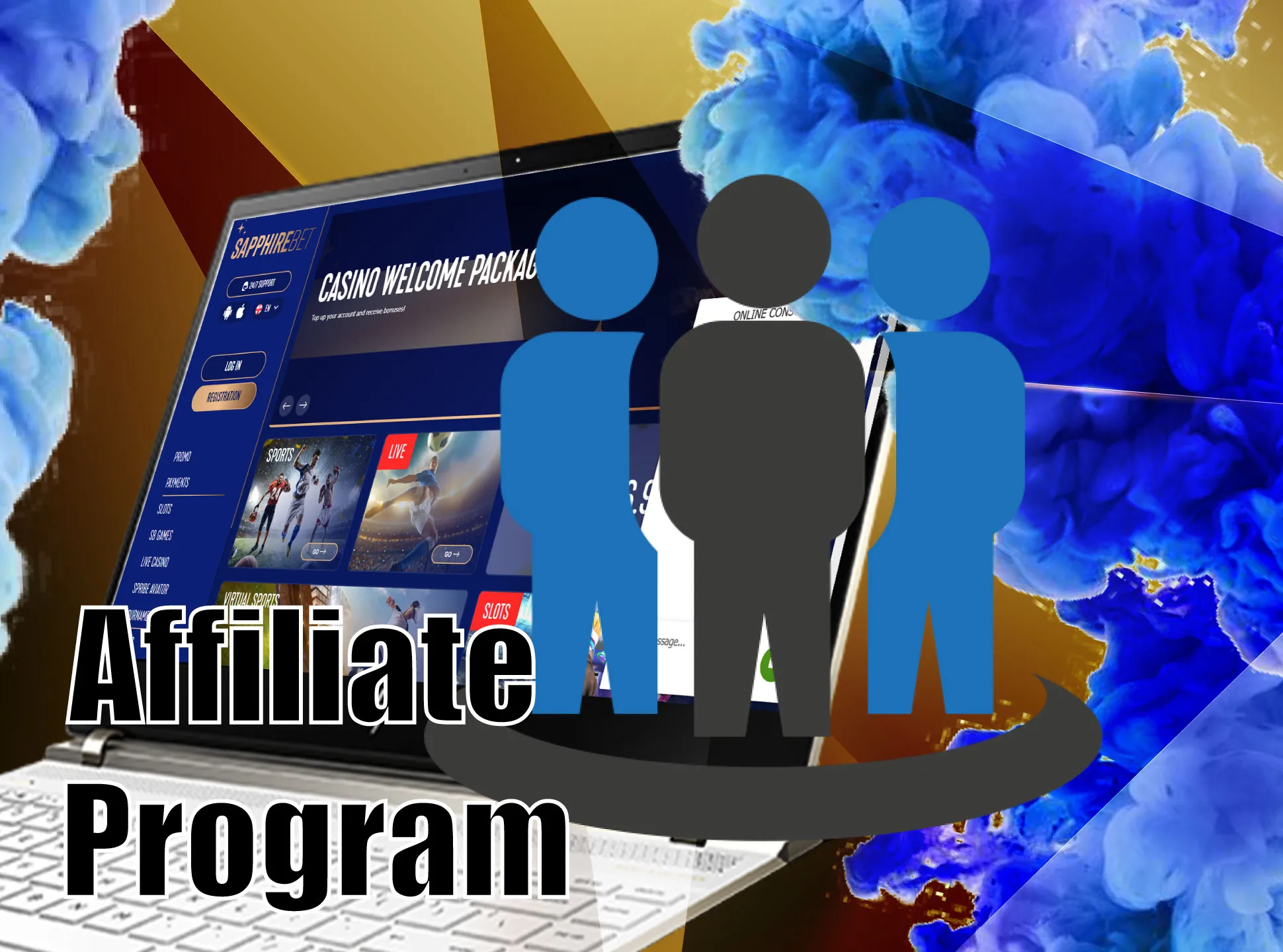 Join the Sapphirebet affiliate program to get additional benefits.