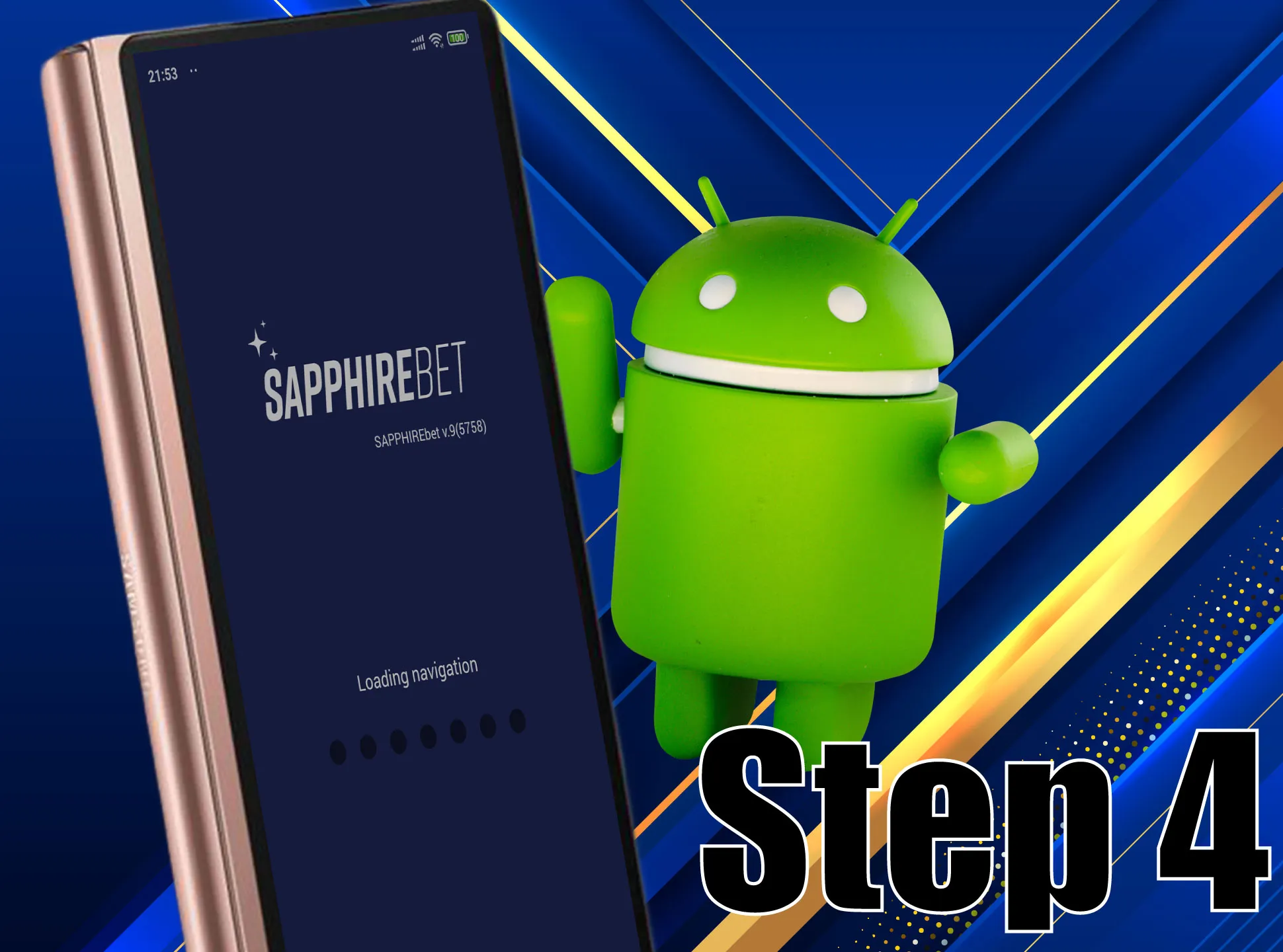 Install the Sapphirebet on your smartphone and start betting.