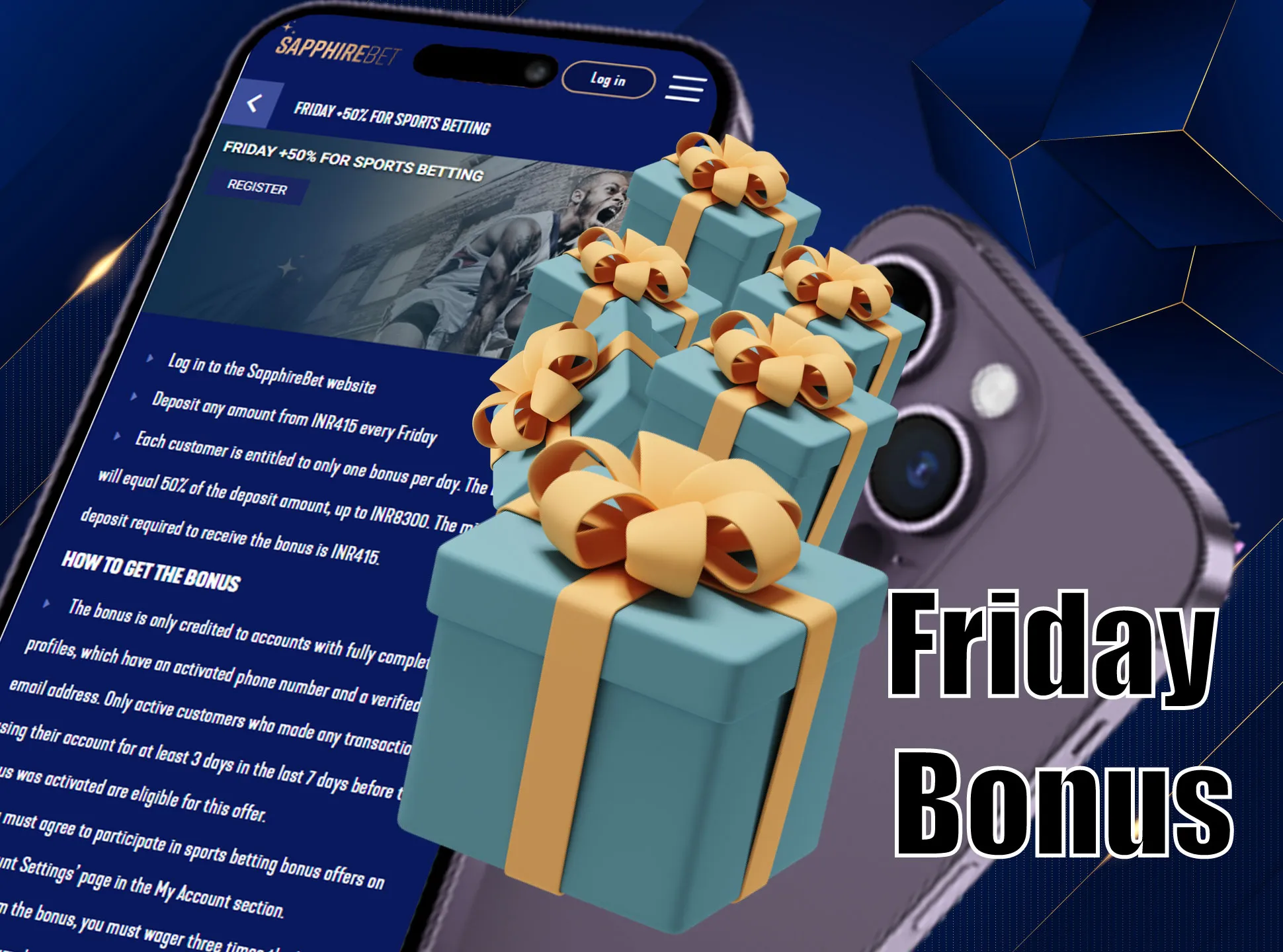 If you top up your account on Friday you can receive 50% of this deposit.