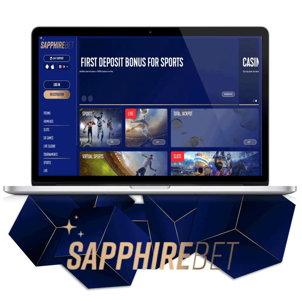 Visão geral do SapphireBet Casino 3