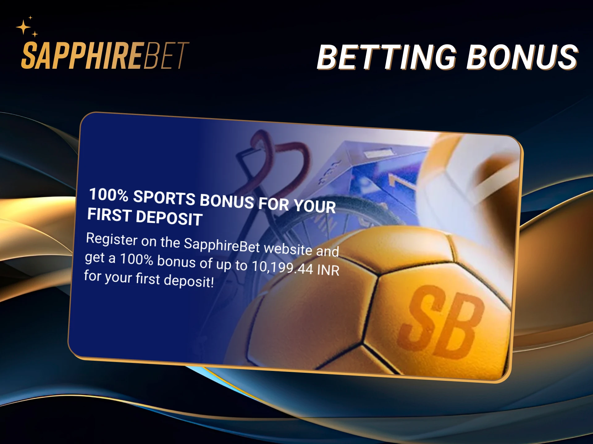 After the first deposit every newcomer gets a Sapphirebet 100% welcome bonus.