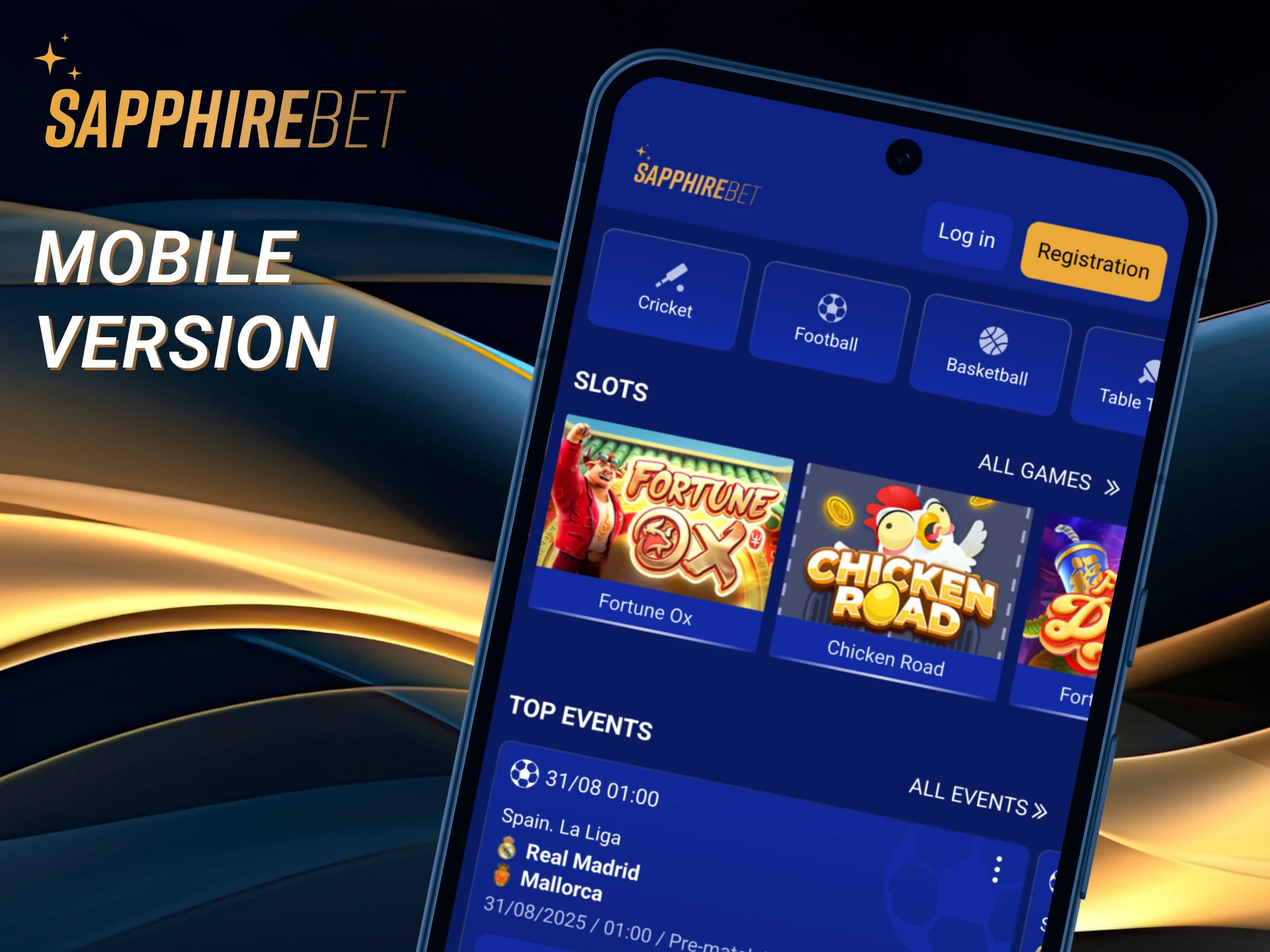 If you don't want to install the app you can play via the mobile browser.