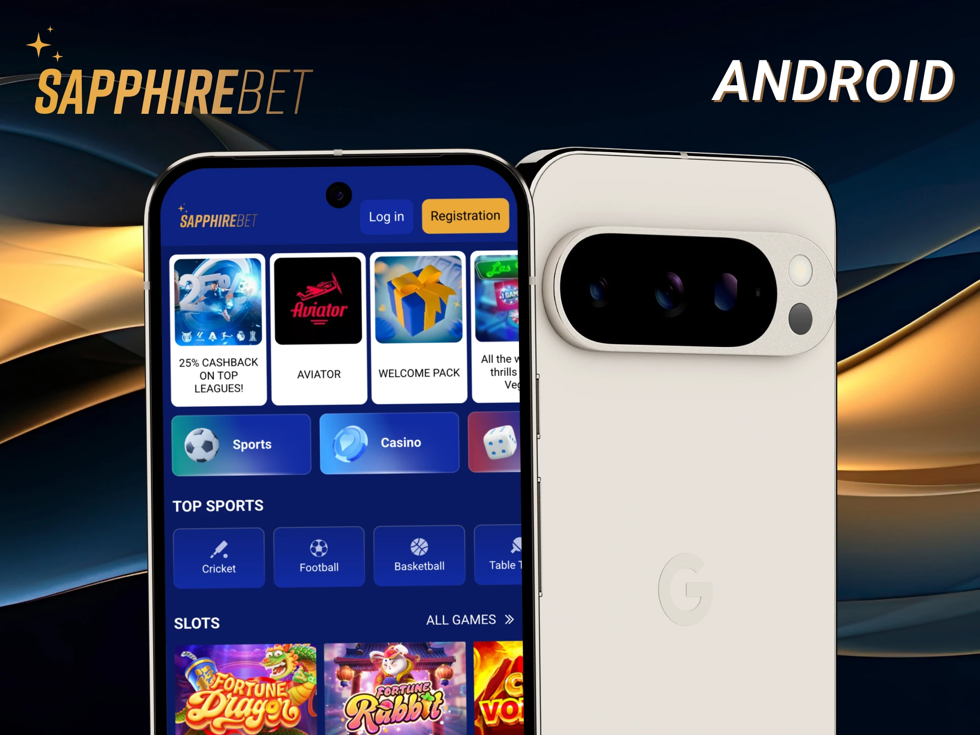 Download the Sapphirebet mobile app from the official website and enjoy it on your smartphone.