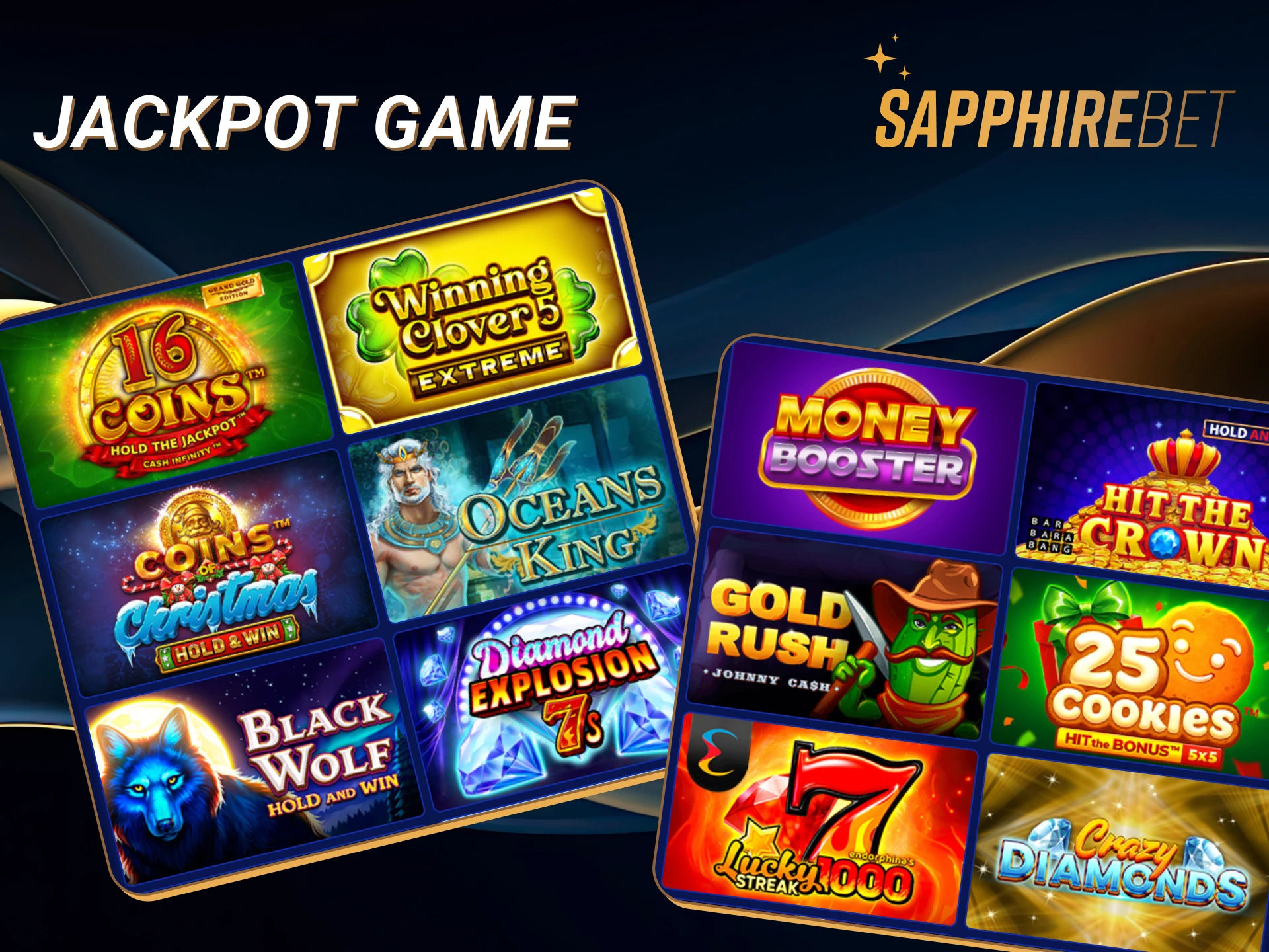 Take your chance to win a huge jackpot in the specific games.