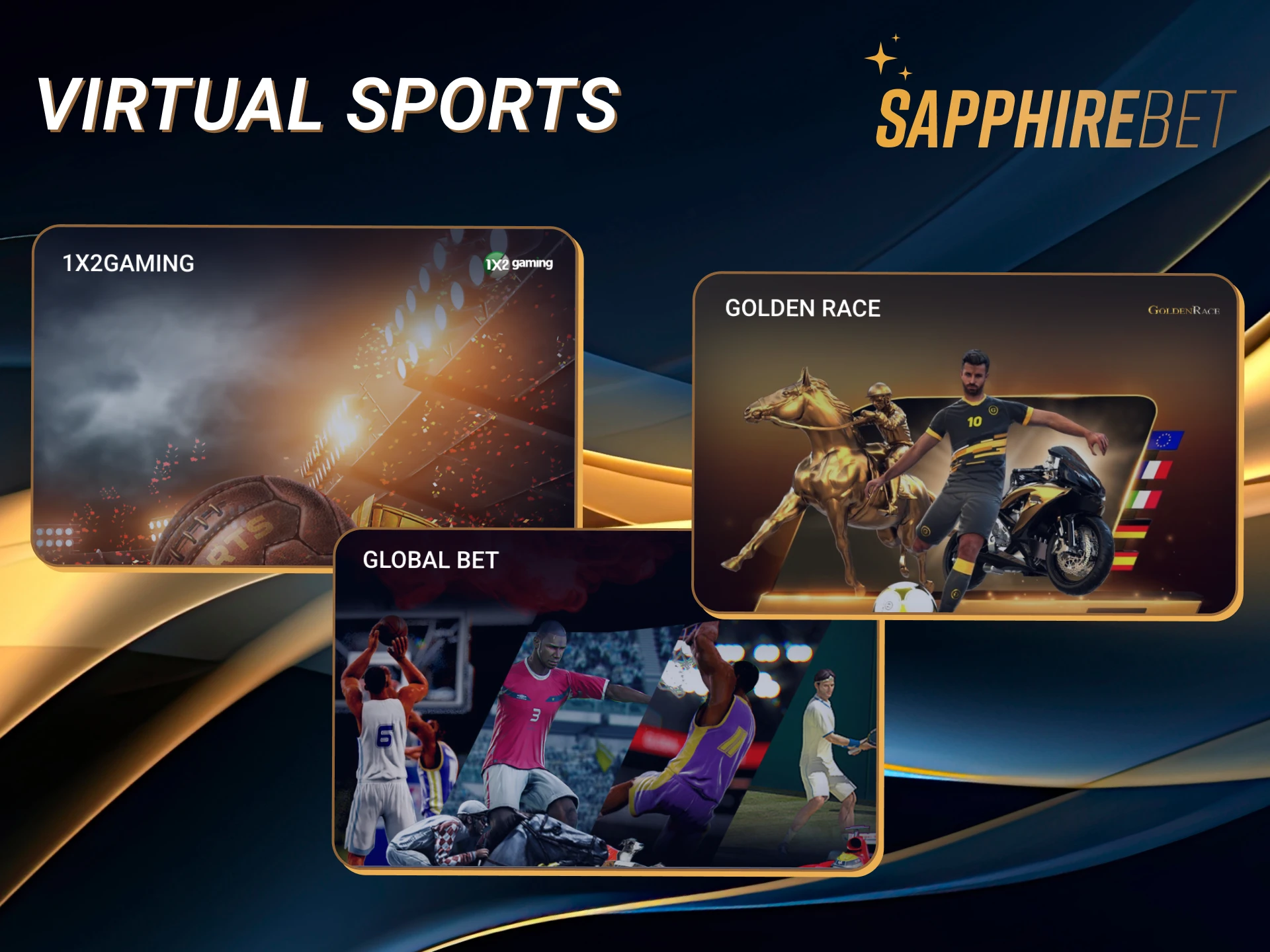 Place bets on the virtual sports, such as soccer, cricket, basketball and other.